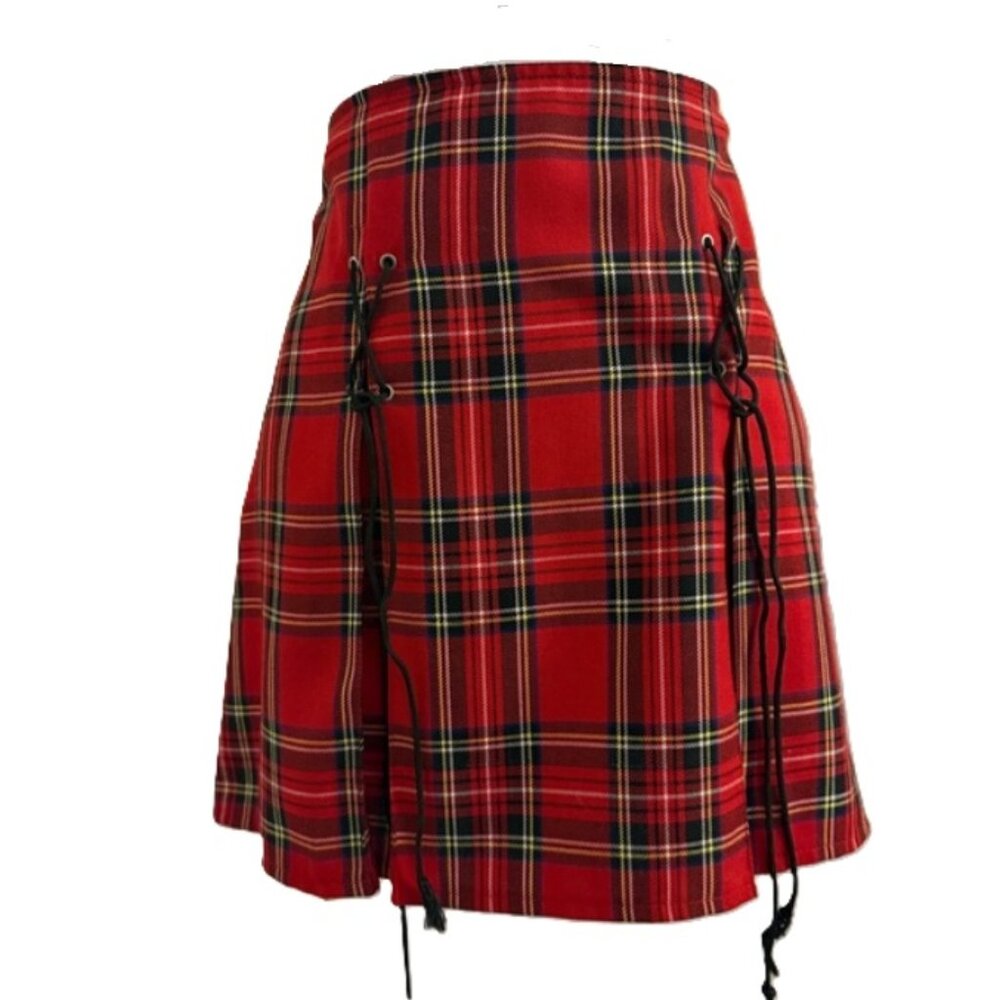 Eye Candy Red Plaid Mini Skirt - Picture 3 of 7